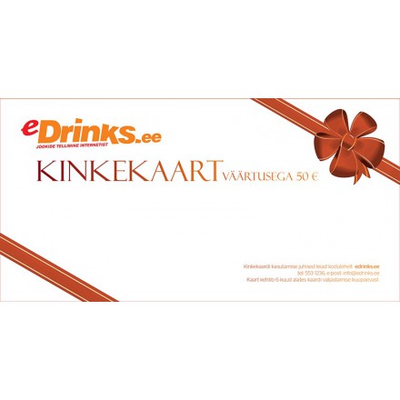 Kinkekaart 50.- EUR