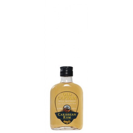 Old Captain Well Matured Caribbean Rum Brown 37%vol 0,2l