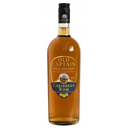 Old Captain Well Matured Caribbean Rum  37.5%VOL 1.0L