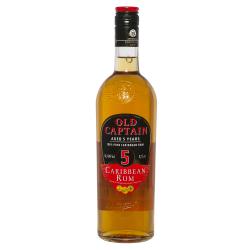 Old Captain Caribbean Rum Aged 5 Years 40%vol 0,7L